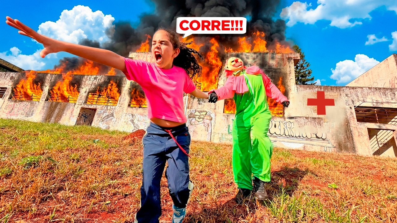 RESGATEI O BONZINHO DO HOSPITAL ABANDONADO EM CHAMAS! 🔥😱