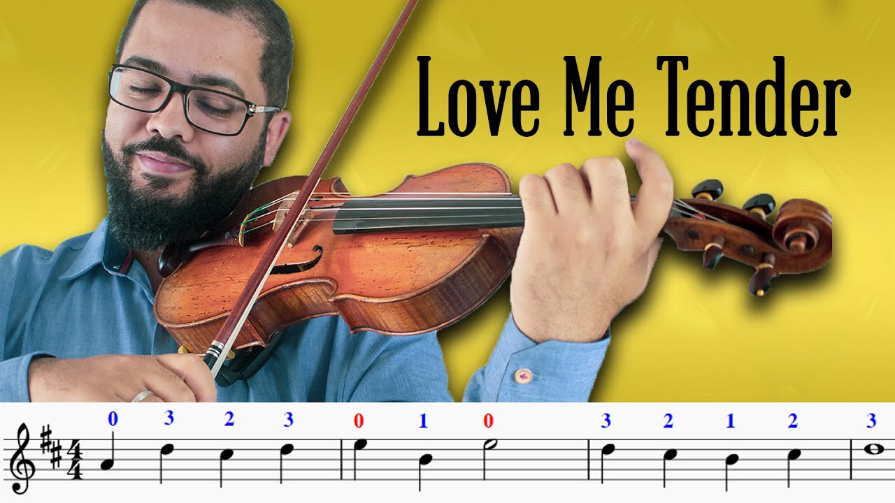 TUTORIAL | Como Tocar Love Me Tender no Violino + Partitura