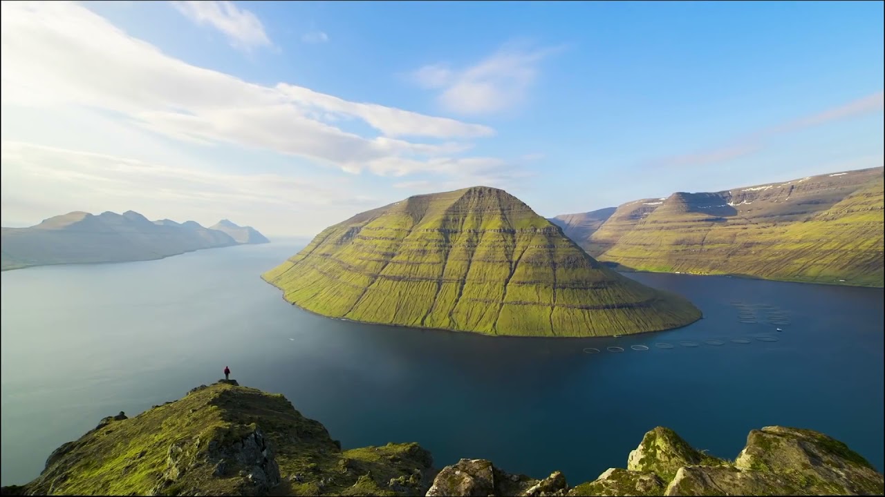 [Full HD] Mountains Sunset Trees Forest [Copyright Free Video]
