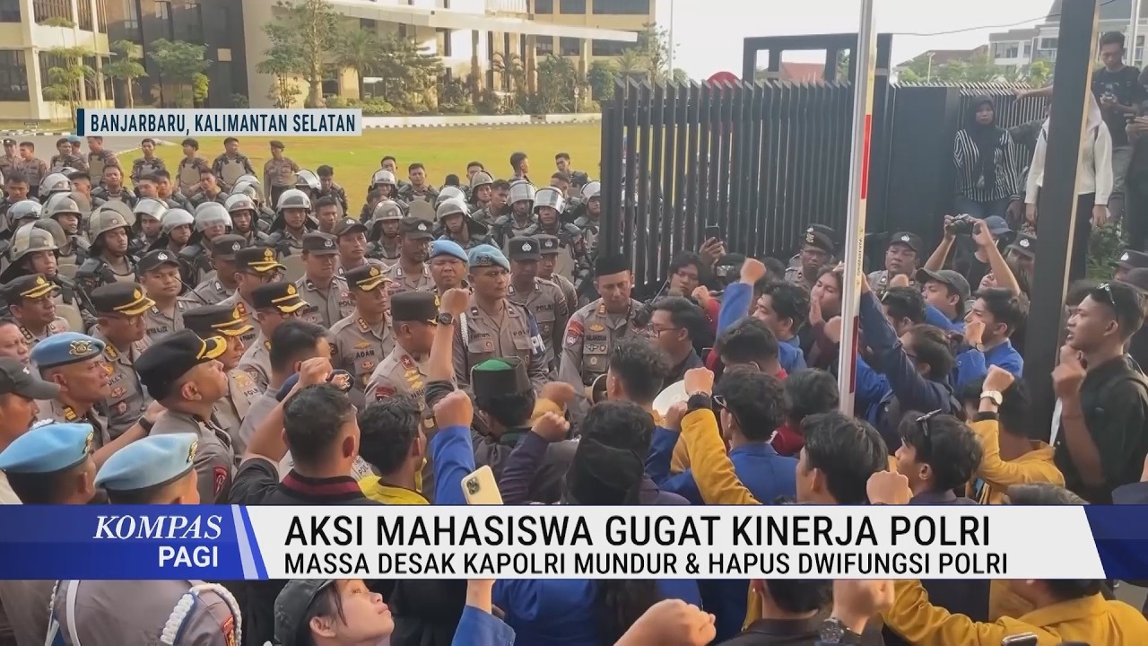 Aksi Mahasiswa Gugat Kinerja Polri