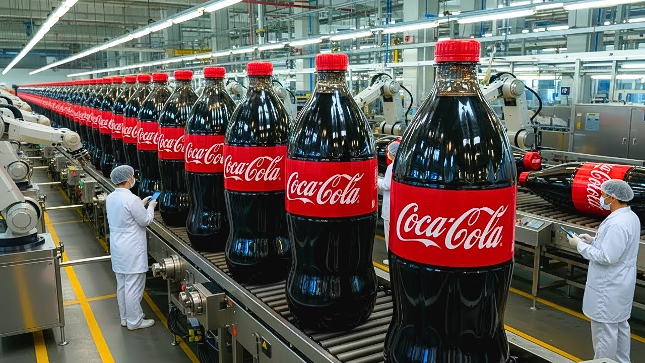 Inside the Coca-Cola Factory 🏭 How This Iconic Drink Is Mass-Produced on High-Speed Lines