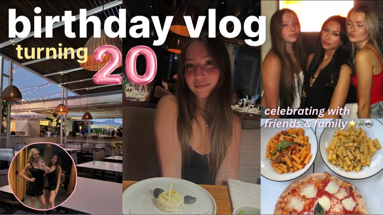 MY 20TH BIRTHDAY VLOG 🎀🧁 partying with friends, dinner dates & birthday gift haul!
