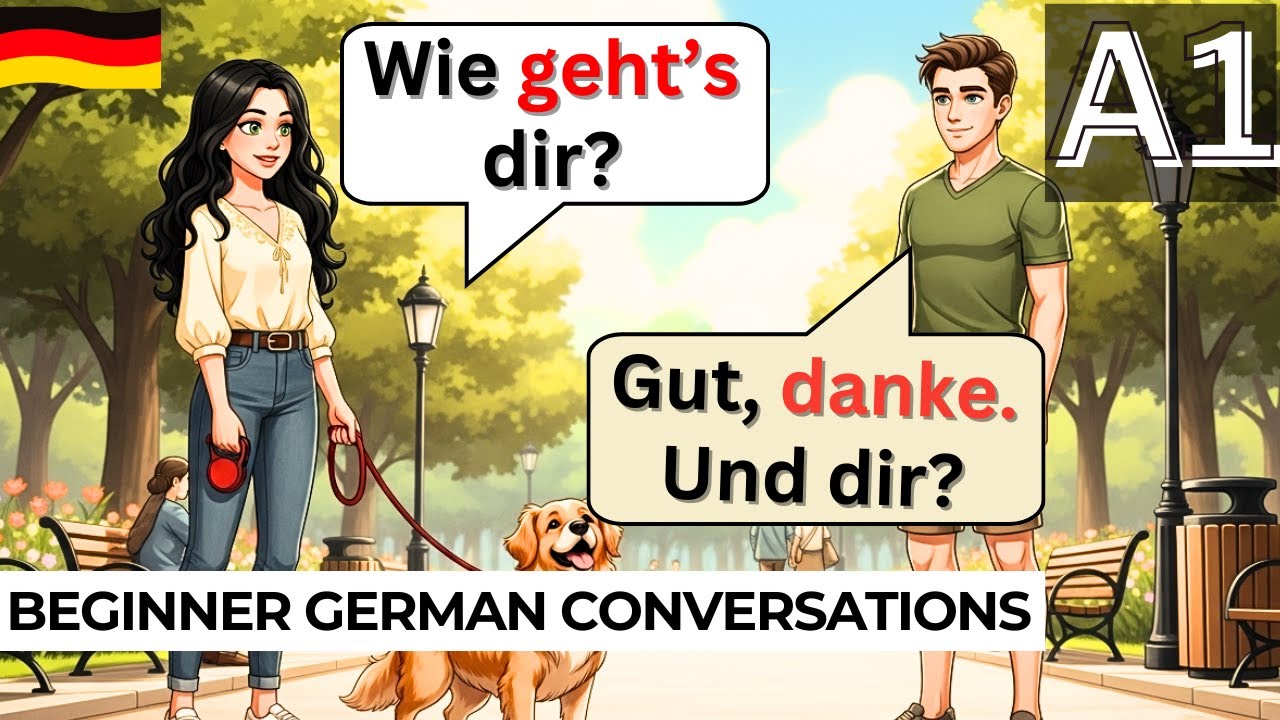 LEARN Basic German: Easy A1 German Conversation for Beginners