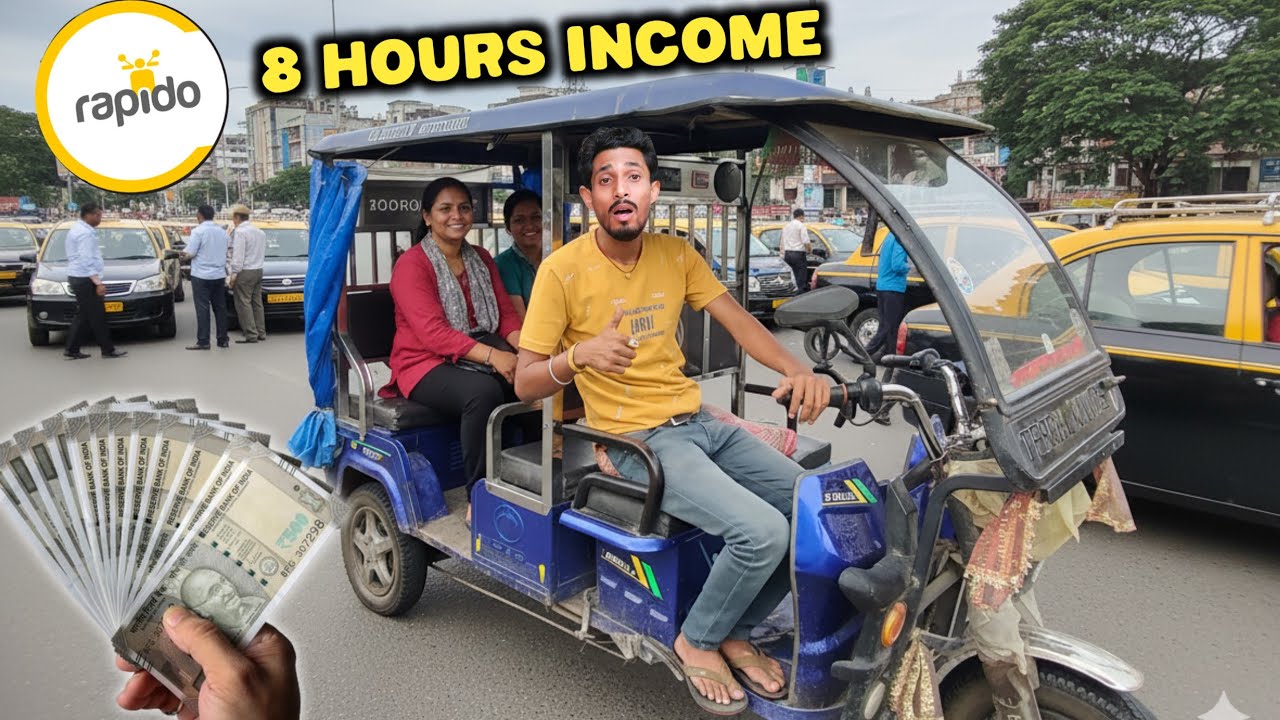 Rapido 8 Hours Income || Rapido से 8 घण्टे की कमाई || Rapido Full Day Income 