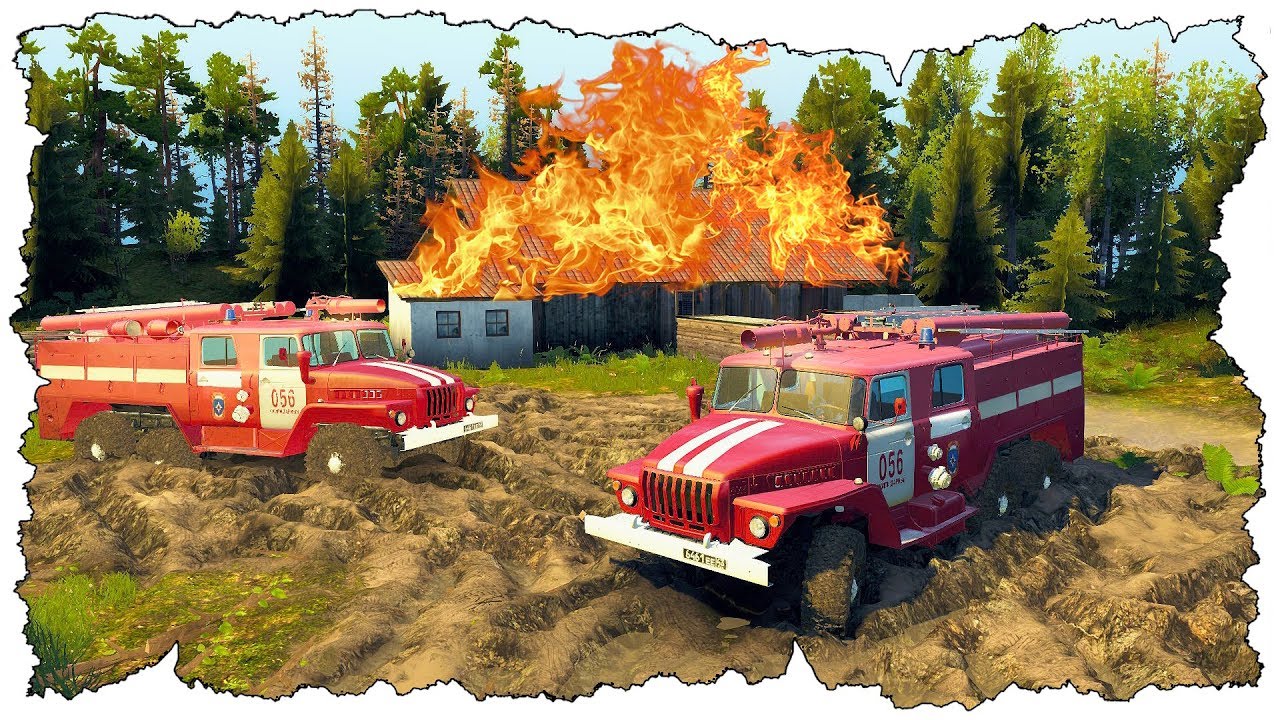 ПОЖАР НА ПИЛОРАМЕ В ЛЕСУ! ПОЕХАЛИ ТУШИТЬ НА УРАЛАХ! - SPINTIRES