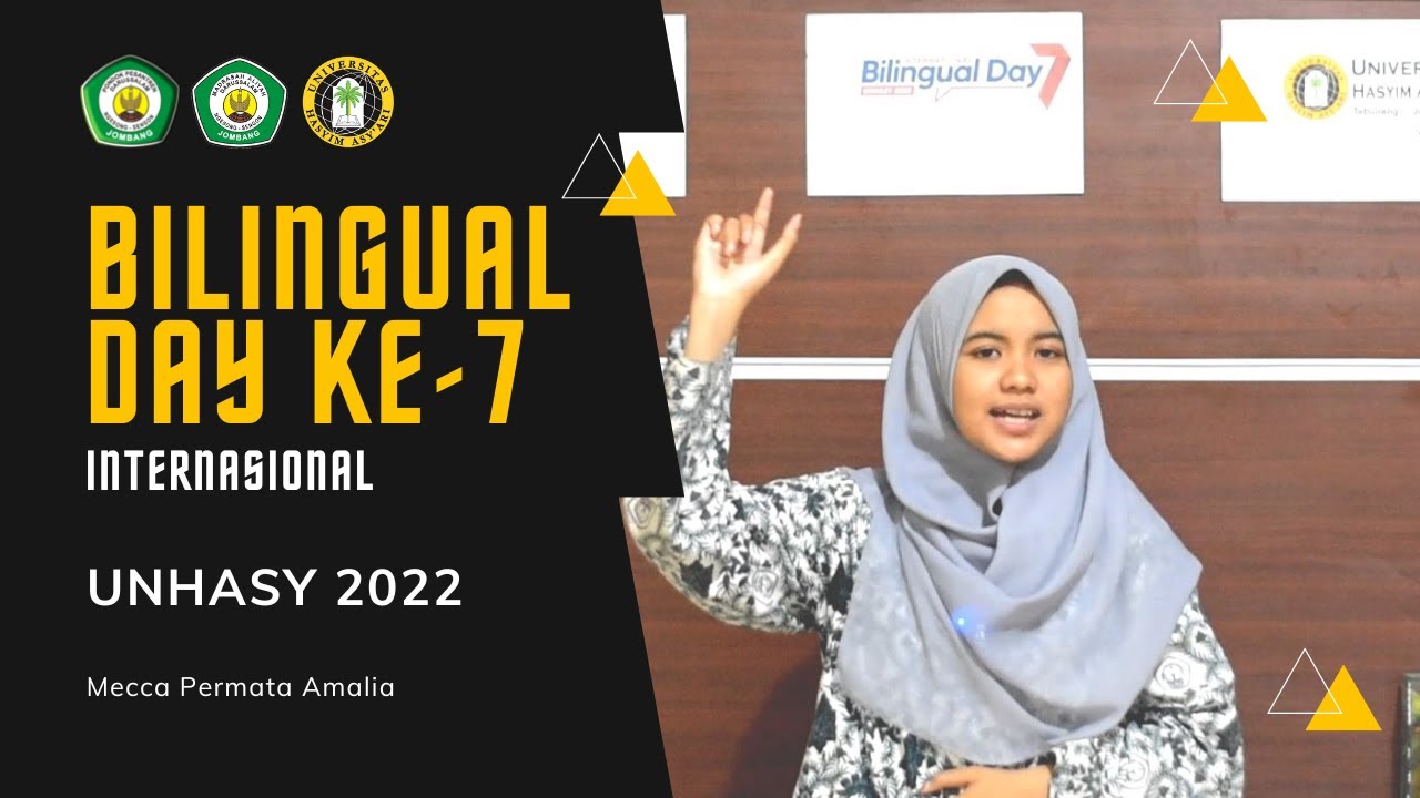 Juara 3 Pidato Bahasa Arab Tingkat Internasional | BILINGUAL DAY 7__MECCA PERMATA AMALIA