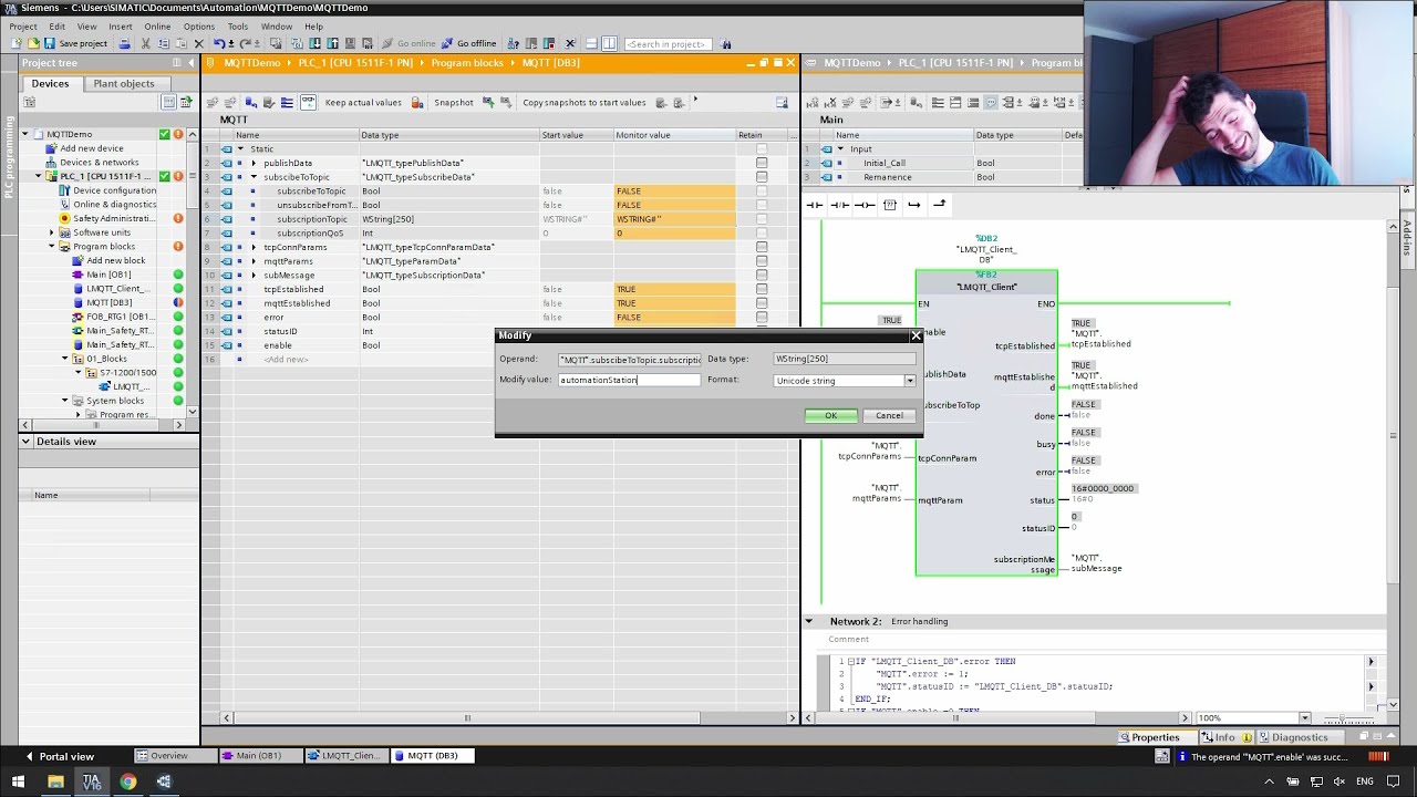 How to configure S7-1200/S7-1500 as an MQTT Client with TIA Portal