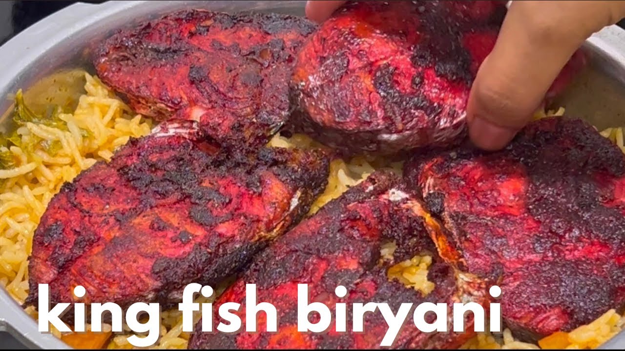 King fish 🐟 biryani recipe /eat with 3 people  easy recipes