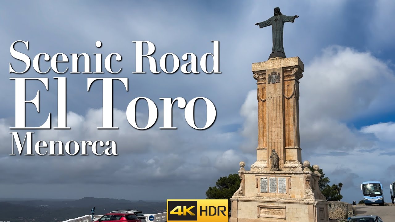 Scenic Road to El Toro – Discovering the Highest Point of Menorca Monte Toro - 4k HDR Spain 🇪🇸