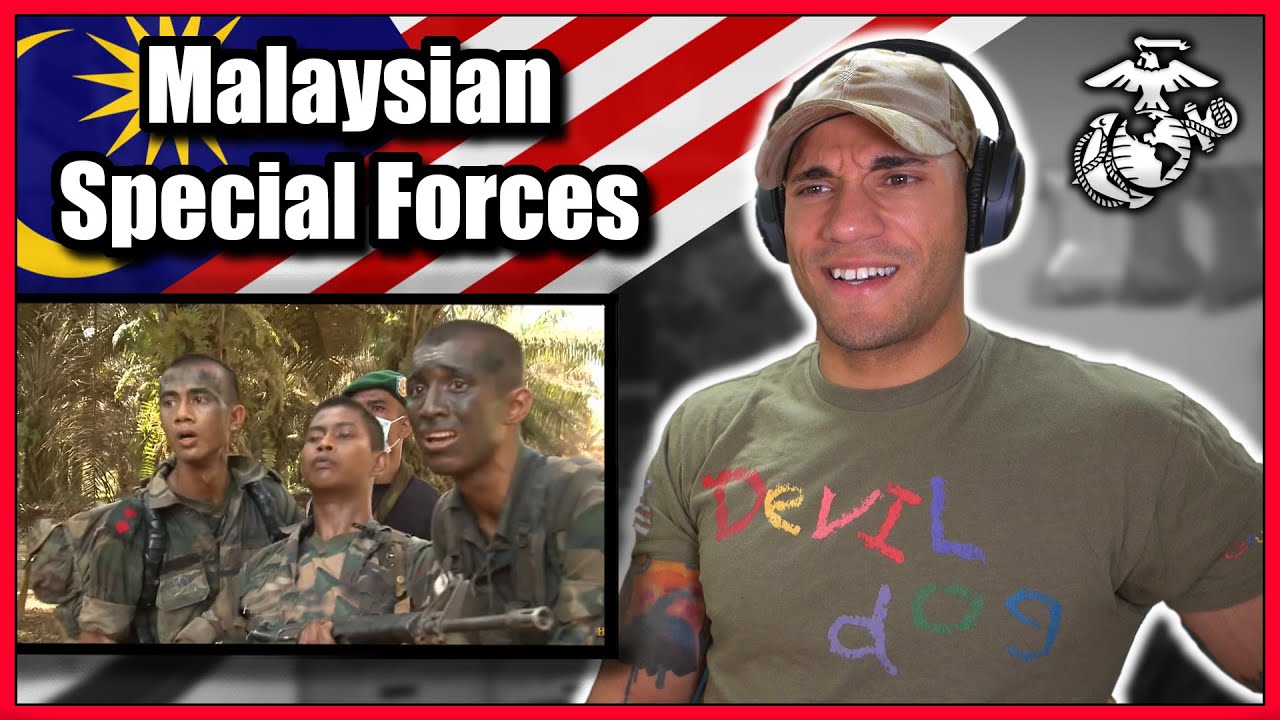 Marine reacts to the Malaysian Special Forces (Grup Gerak Khas)