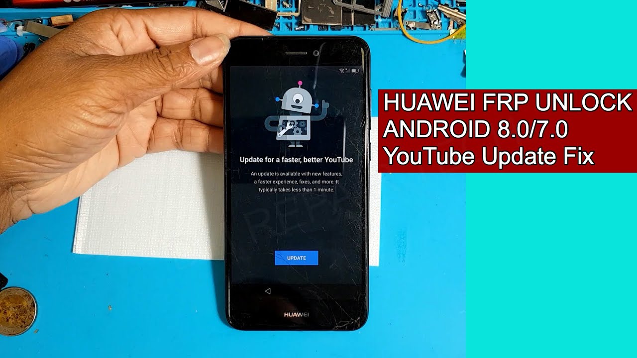 ALL Huawei FRP BYPASS android 8.0 YouTube Update Fix without Flashing | New Method - 1