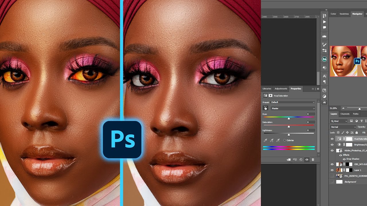 Easy Tricks to Edit Bright Eyes in Photoshop! Well Explained