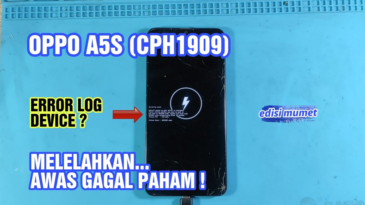 Oppo A5S | CPH1909 | Hang Logo | Change eMMC | Ganti eMMC