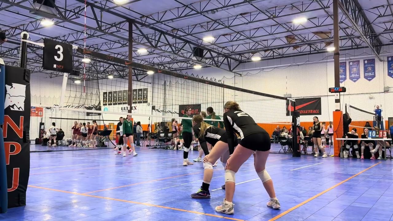 Basin Bombers 18-1 vs. South Coast 18-2 (power league #1: pool play, game 2: set 2: 25-14)