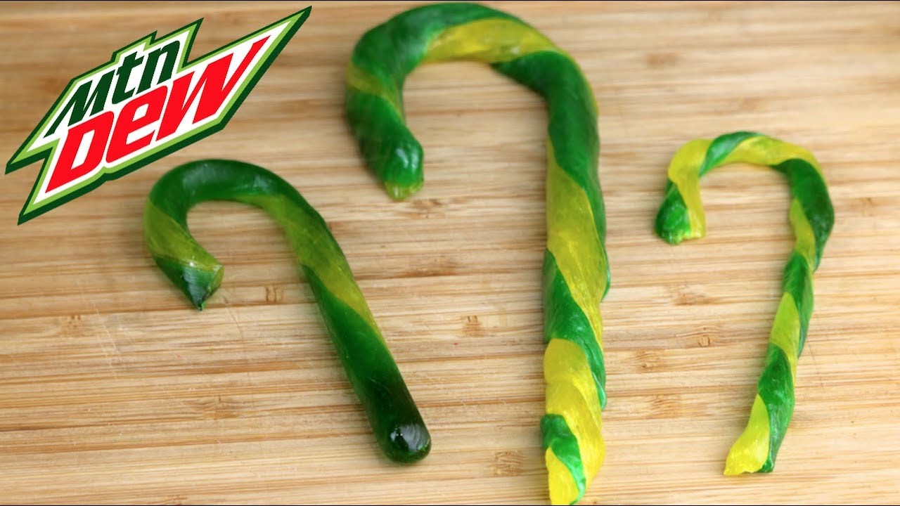 Mountain Dew Candy Canes