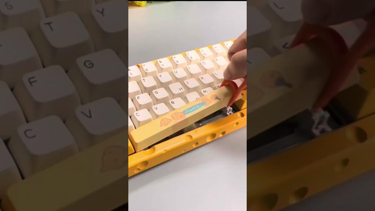Ajazz - AC067 Cheese Version #mechanicalkeyboard #keyboardgaming