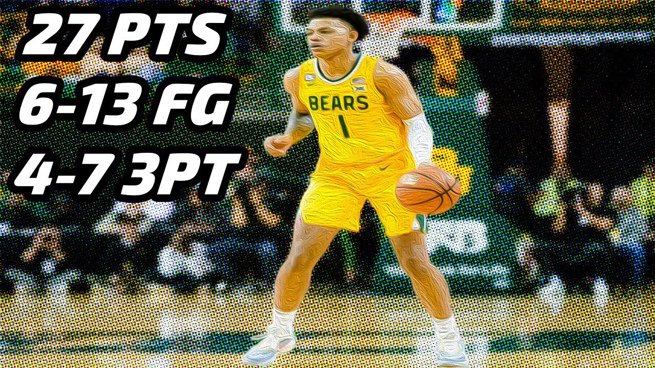 Keyonte George vs TCU 1.4.23 | 27 pts (6-13 FG, 4-7 3pt, 11-12 FT), 6 Reb, 2 Ast, 1 Stl, 3 TO