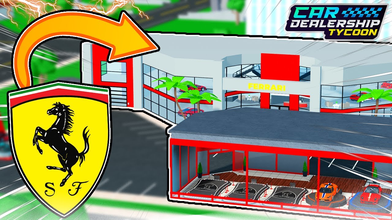 I Built The LARGEST FERRARI DEALERSHIP In Roblox! (Car Dealership Tycoon!)