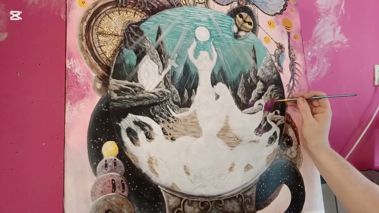 This is the first commission i took this year. It was a re-do. Next i will be a Pokémon painting. 
