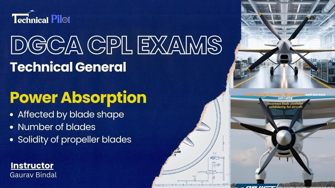 DGCA CPL Ground classes | Technical General | Power Absorption: Number of Blades, Shape & Solidity