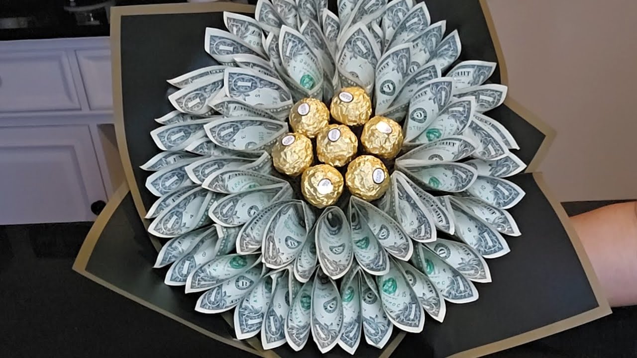 Ramo De Dinero Y Chocolates$$$Money Bouquet Step By Step$$