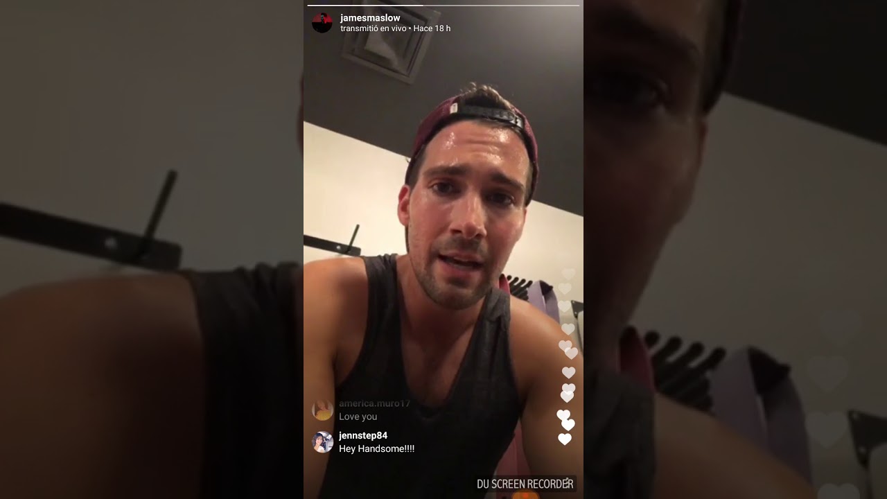 James Maslow en el GYM | Instagram Live 12.05.18