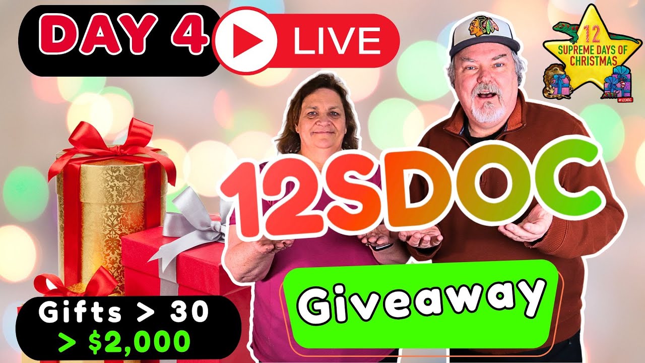 2025 12SDOC Day 4   Live Drawing $2,000 in Gifts!  🦎🎁🦎🎁🎁🎁
