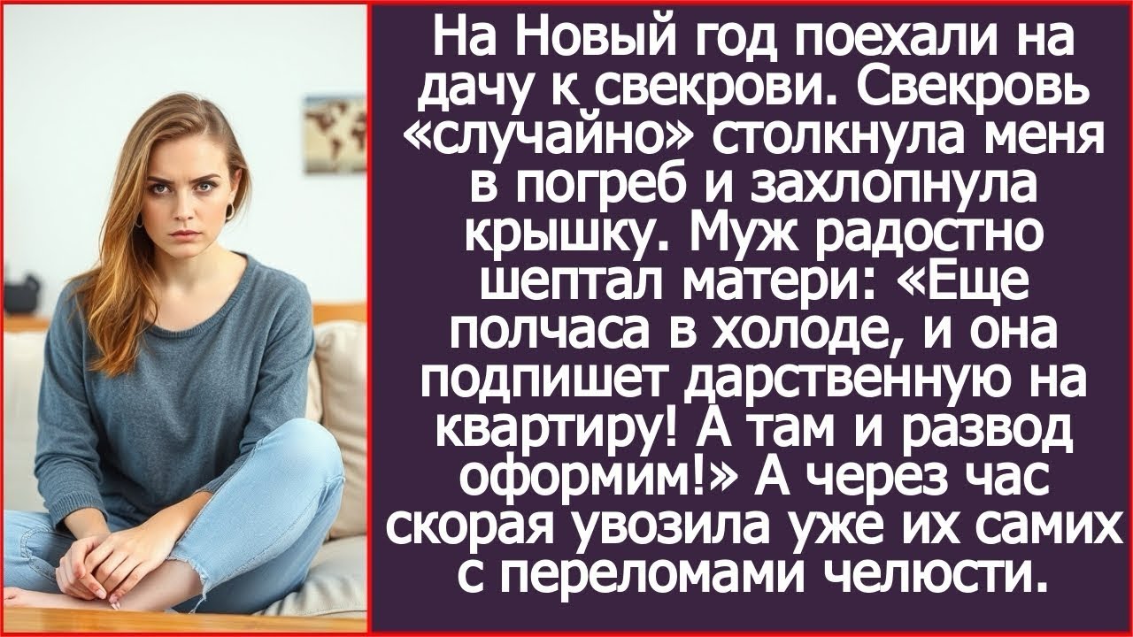 Свекровь заперла меня в погребе, чтобы отнять квартиру, но судьба вмешалась мгновенно