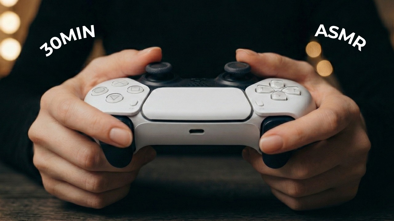 【ASMR】FAST TAPPING  Controller Sounds 30 MIN No Talking｜コントローラーの音