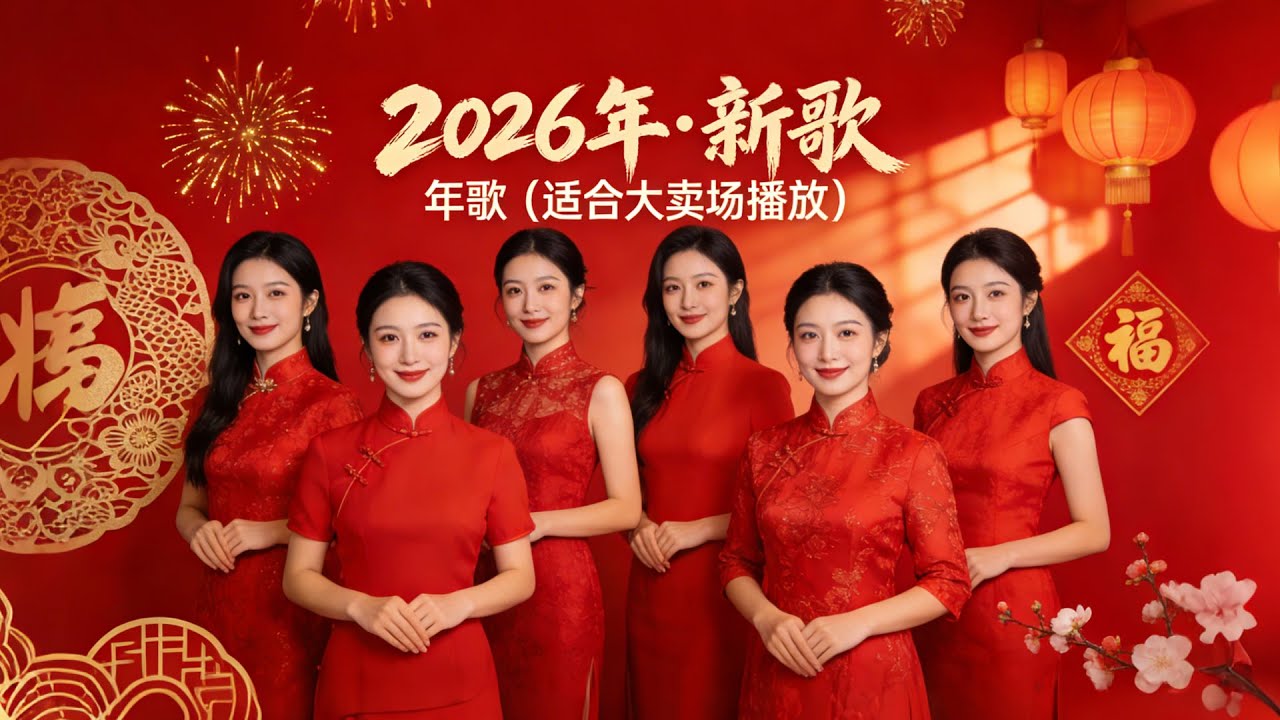 2026新年歌【最好听必听新年歌曲合集】Chinese New Year Song 2026 | CNY Song  敲锣 打鼓 新年到（完整版）