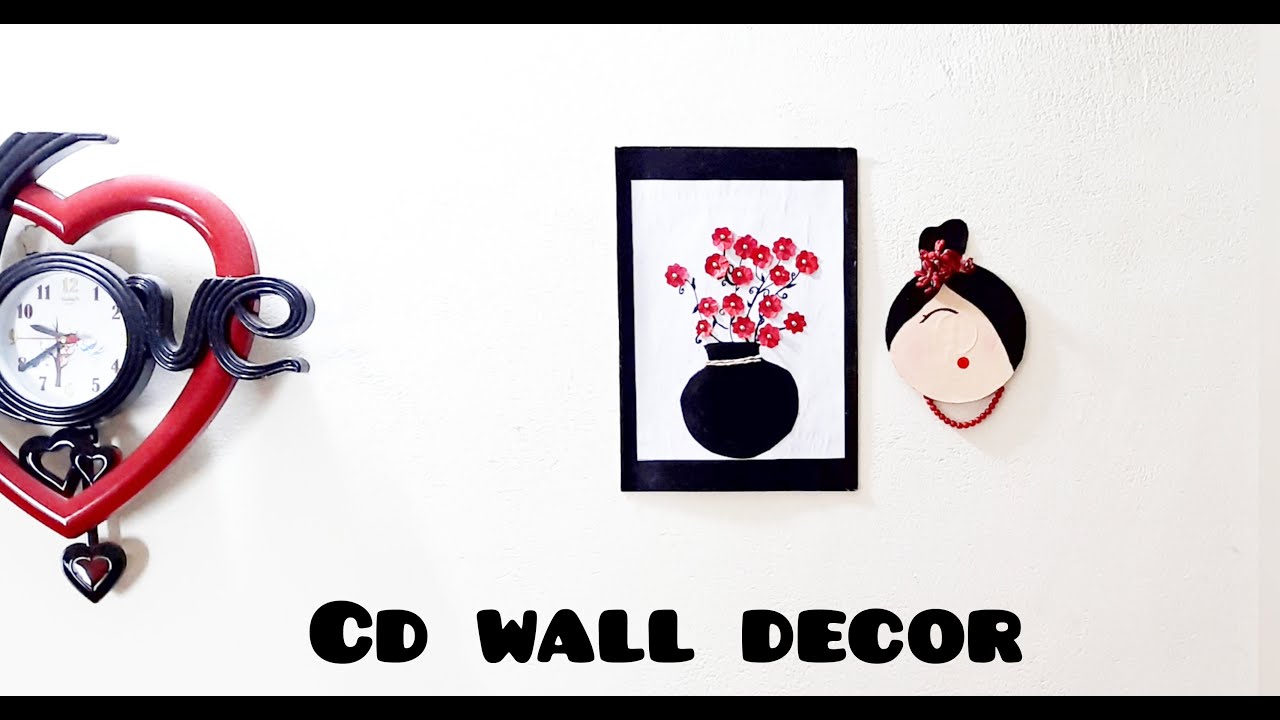 DIY waste CD craft /Old cd reuse idea /CD wall decor ideas 