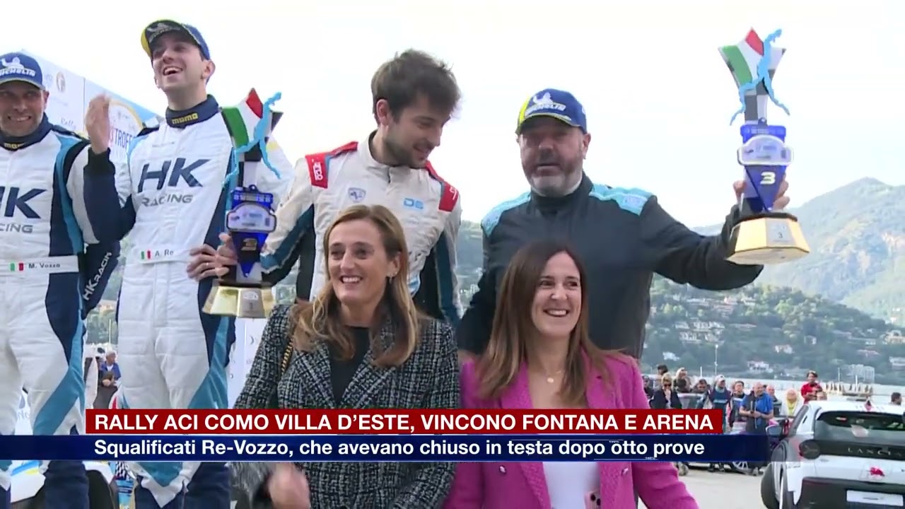 Etg - Rally Aci Como Villa d’Este: Re-Vozzo squalificati, vincono Fontana-Arena
