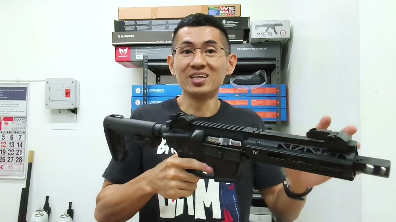 Kingarms TWS 9mm Carbine at SBR Airsoft Gas Blowback Rifle