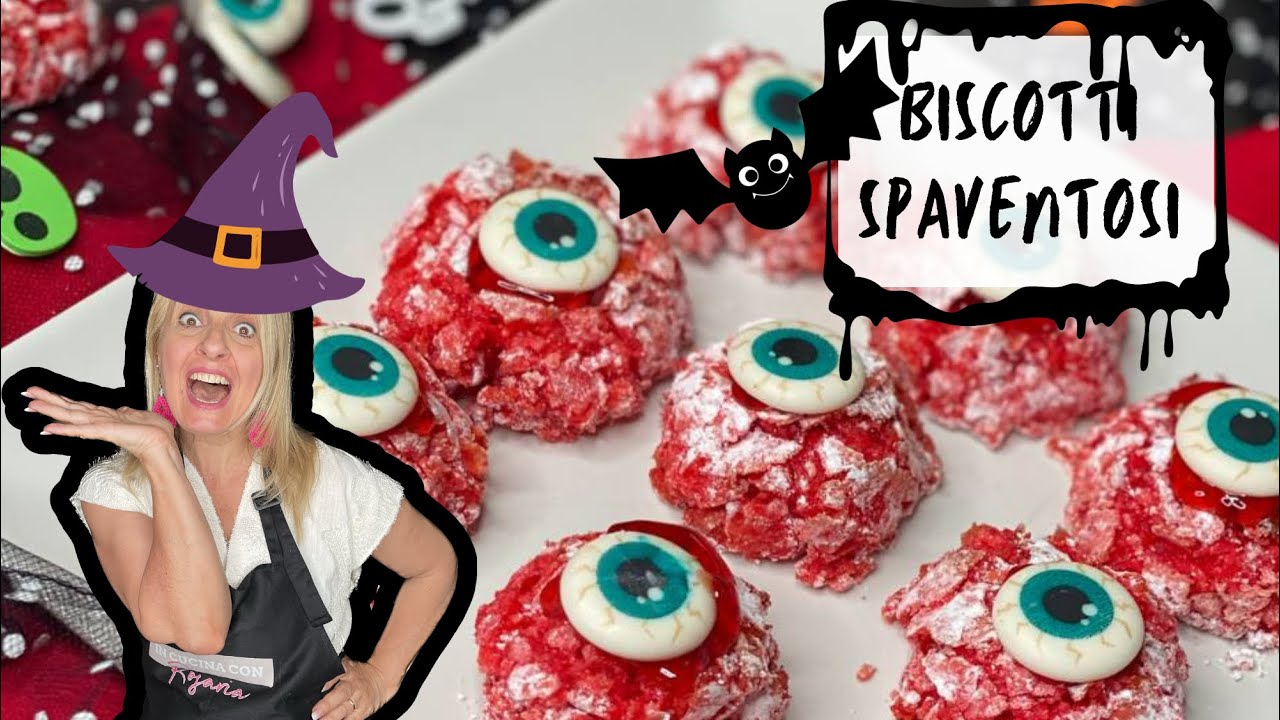 BISCOTTI SPAVENTOSI DI MANDORLA PER HALLOWEEN