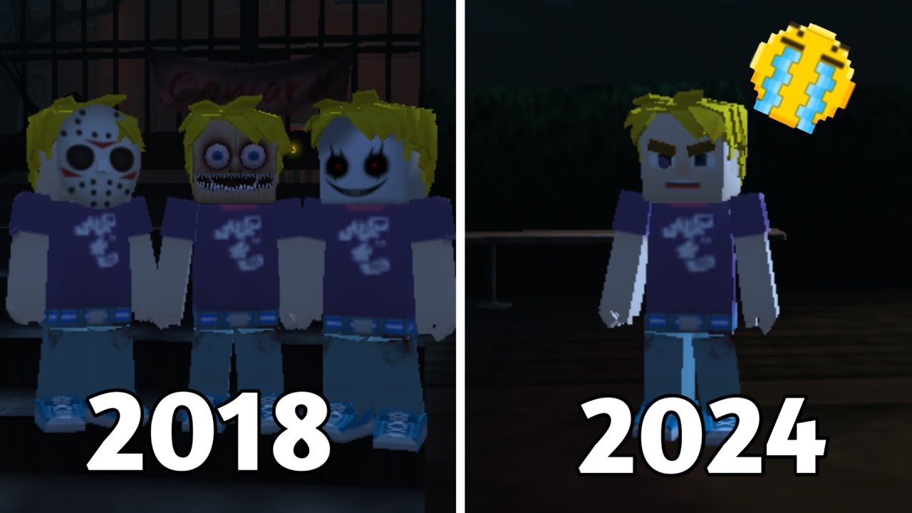 2018 vs 2024 in Blockman Go Horror Games