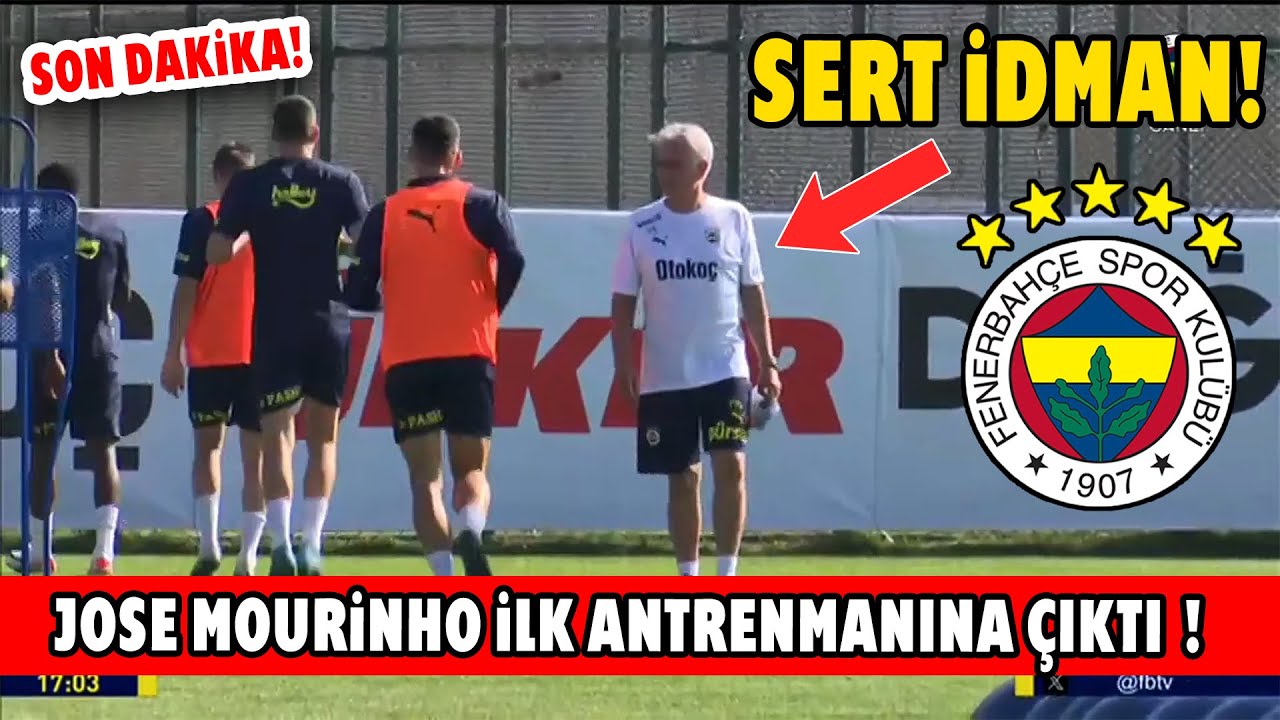 SON DAKİKA! Jose Mourinho İlk Antrenmanına Çıktı! Mourinho'dan Sert İdman!