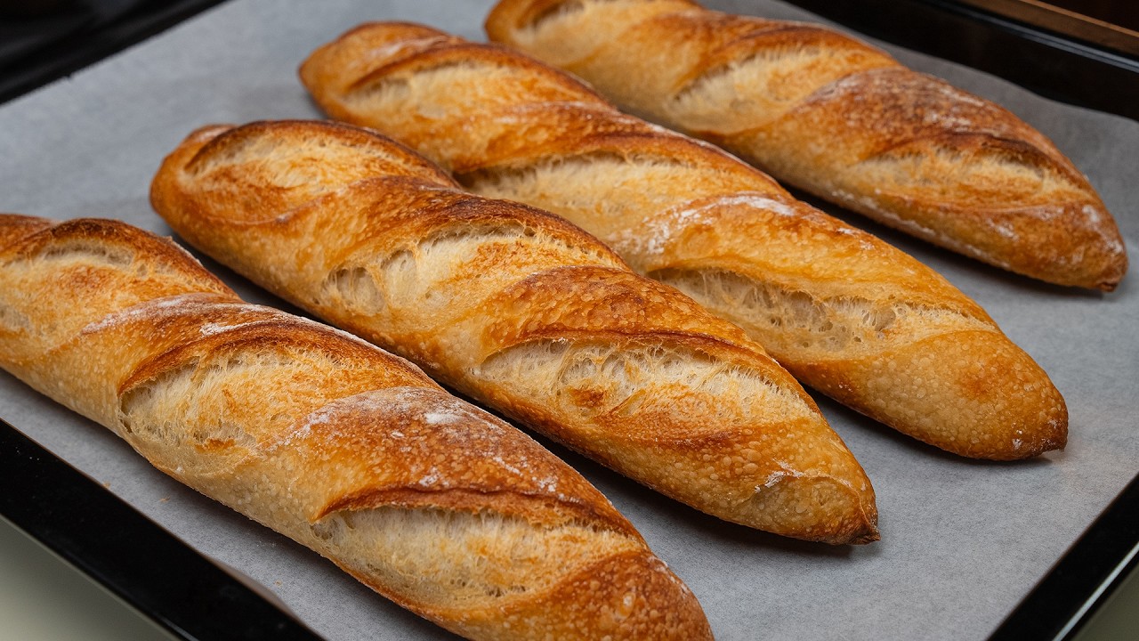 Minimal Yeast, Minimal Effort! Perfect French Baguettes at Home! I don't buy bread anymore!