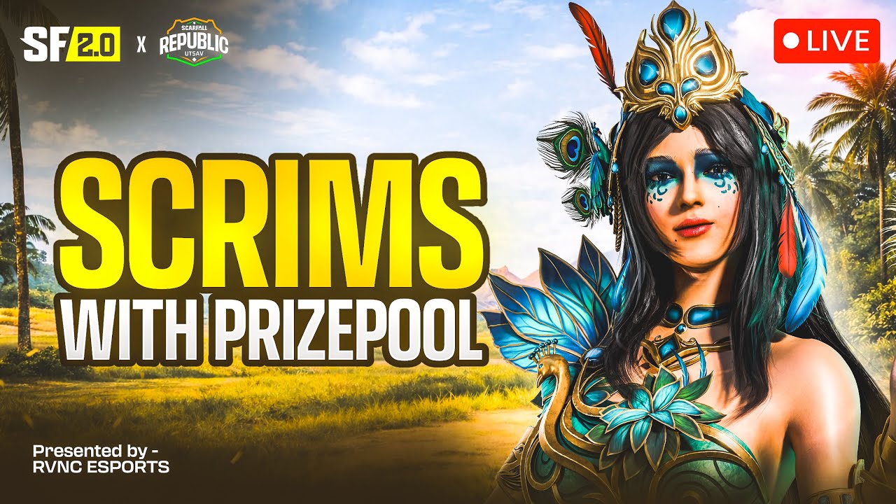 🏆 SCARFALL DAILY PP SCRIMS || RVNC ESPORTS || DAY 8