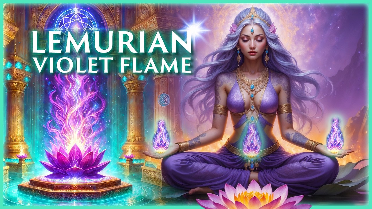 🩵Lemurian Violet Flame Initiation | Starseed DNA & Light Body Awakening