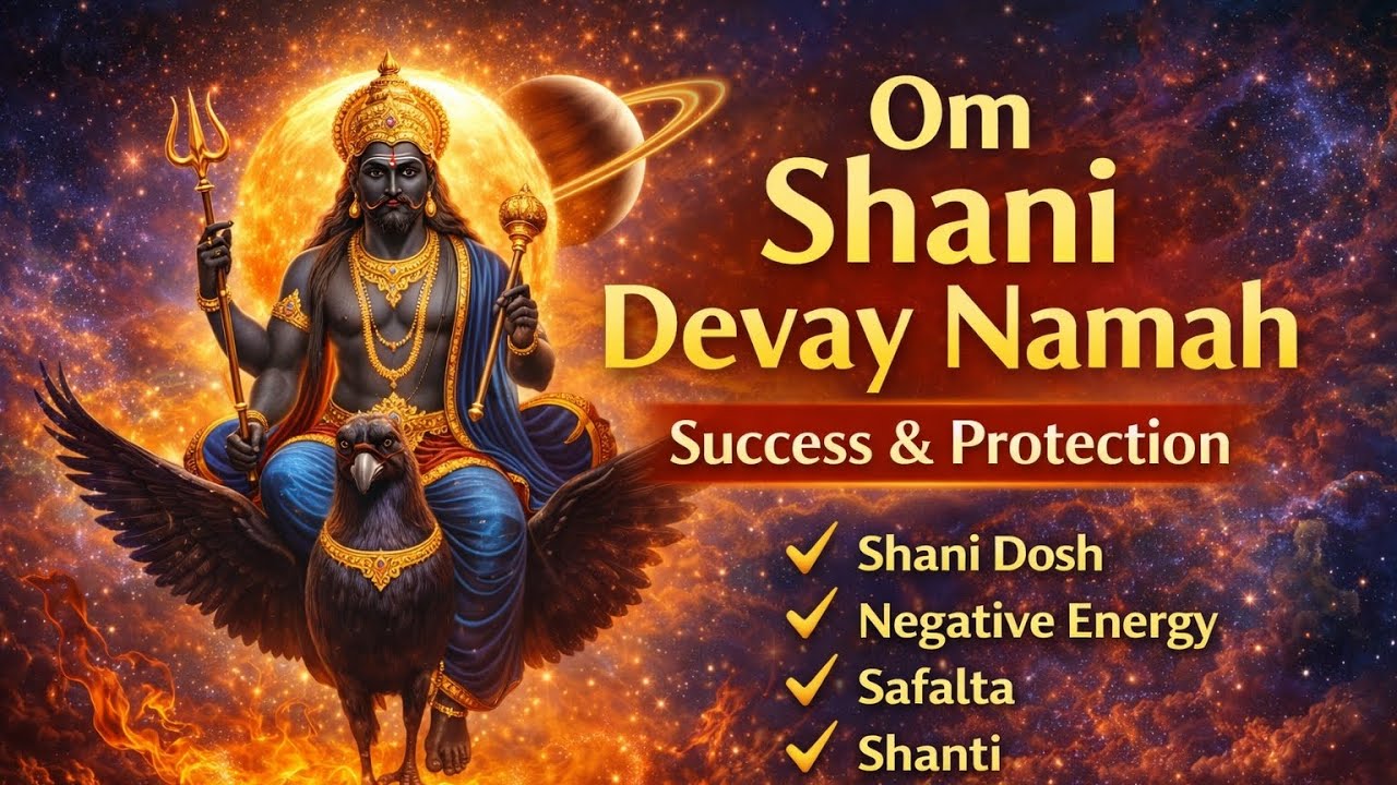 Om Shani Devay Namah 108 Times | Shani Mantra for Success & Protection