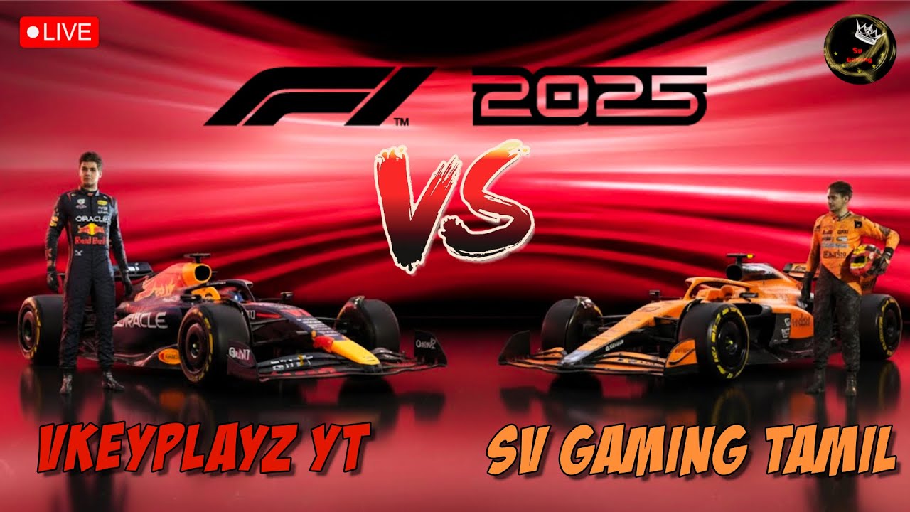 🏁 F1 Co-op Race Live | Intense Wheel-to-Wheel Action in Tamil | SV Gaming Tamil @VkeyplayzYT