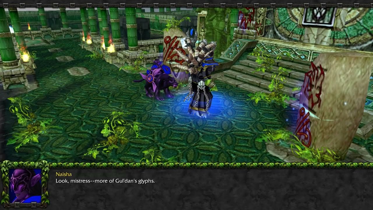Warcraft III Gul'dan Searched Illidan in Tomb of Sargeras (古尔丹-尤迪安-萨格拉斯之墓)