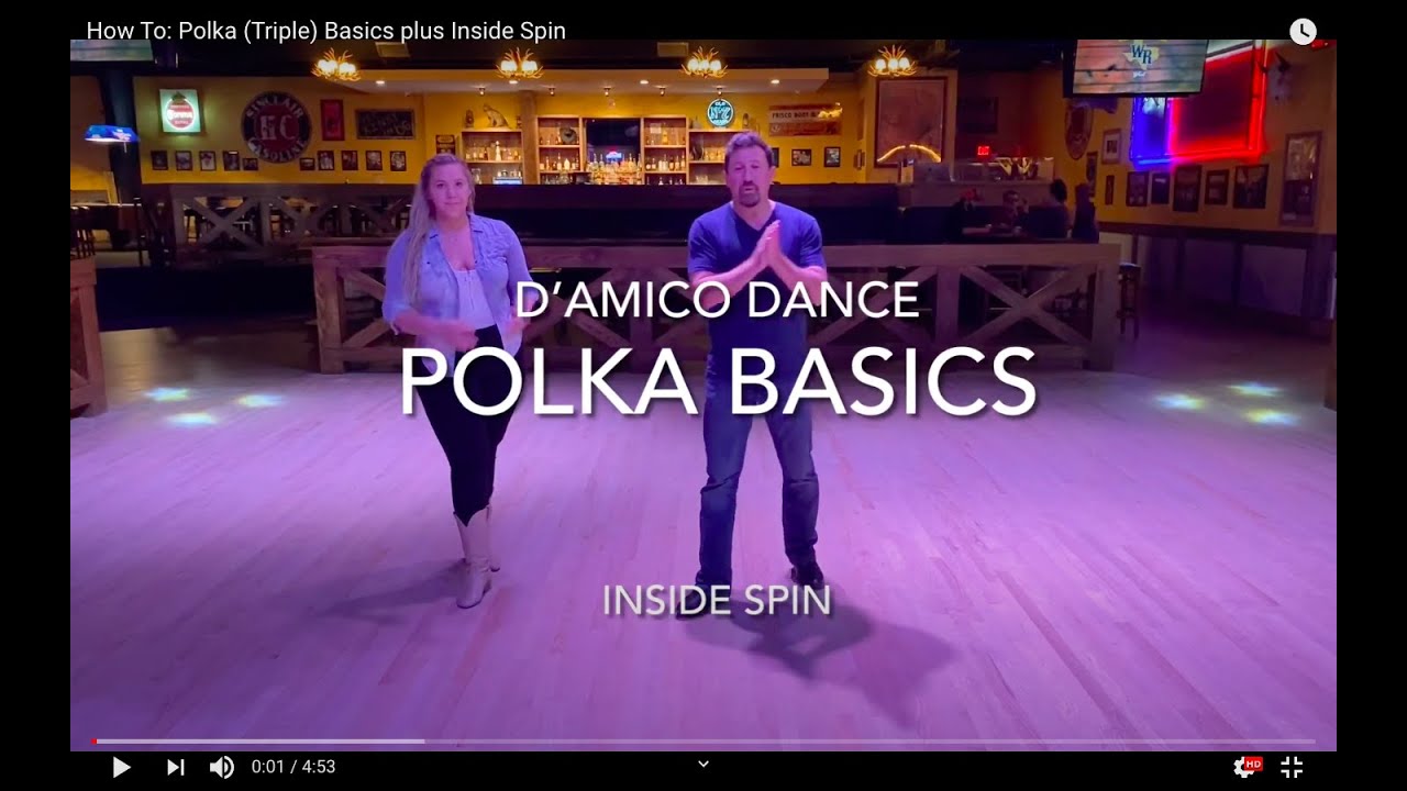 How To: Polka (Triple) Basics plus Inside Spin