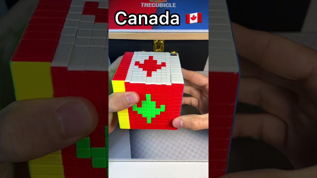 Japan Brazil Canada Philippines - With Rubik&rsquo;s Cubes! #shorts