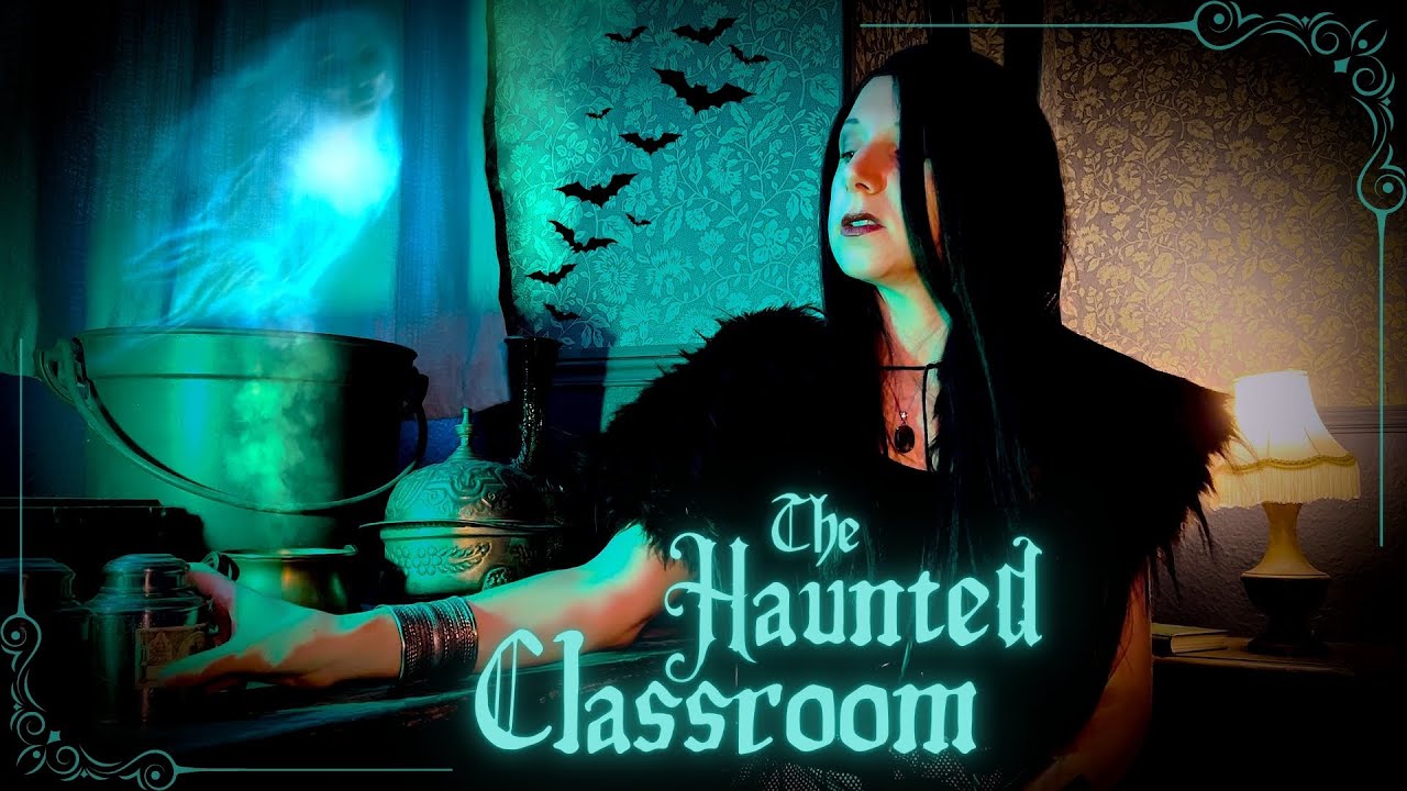 You Study in a Haunted Classroom🕸️Witch roleplay, Cinematic ASMR & Spooky Halloween Ambience