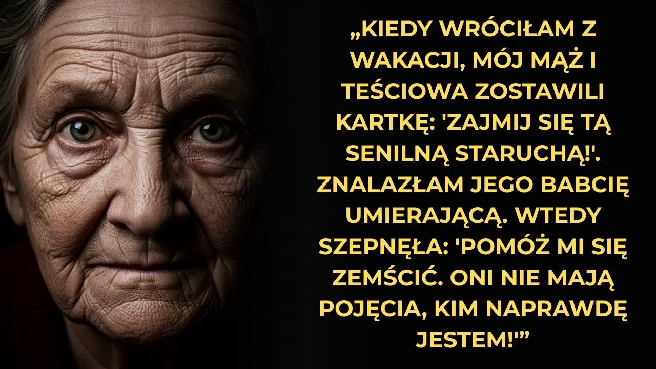 „Pozbądź się tej senilnej staruszki.” Zobaczyłam, jak babcia mojego męża umiera. I wtedy...