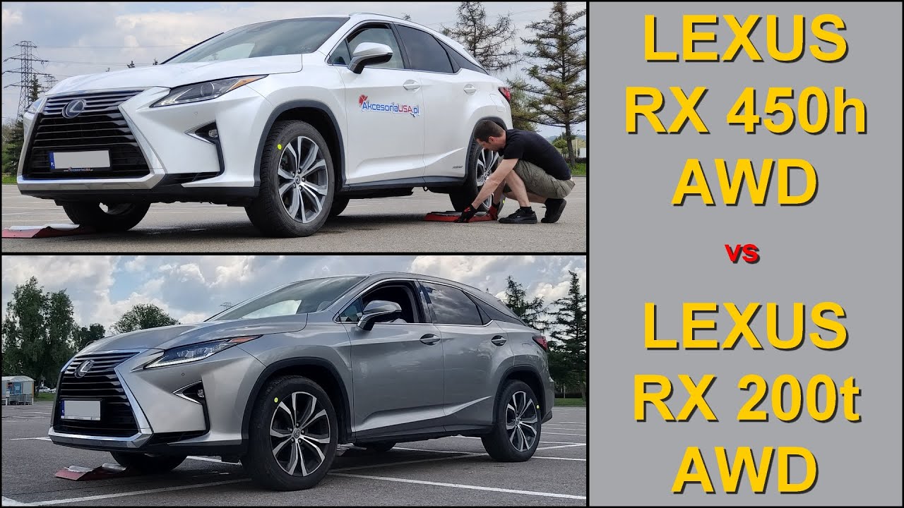SLIP TEST - Lexus RX 450h vs Lexus RX 200t - hybrid vs petrol - @4x4.tests.on.rollers