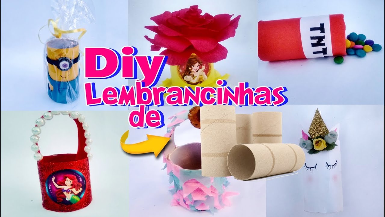 10 Diys de Lembrancinhas com Rolo de Papel Higiênico Reciclável