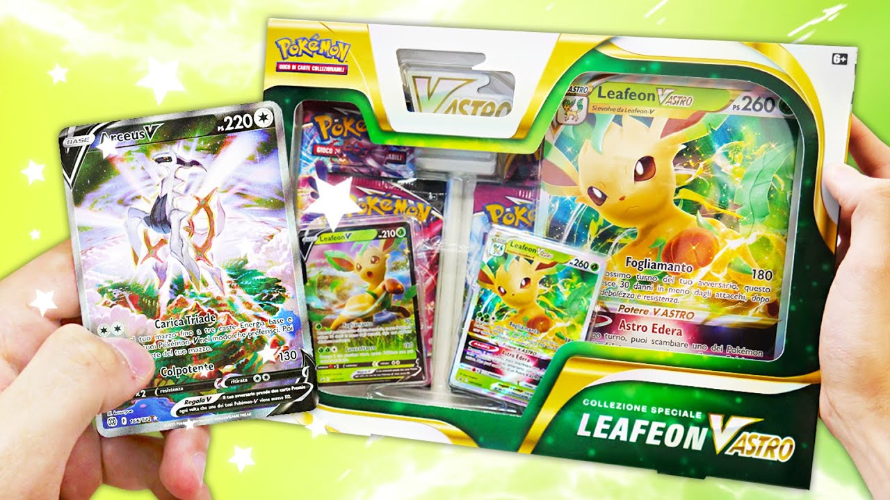 *FINALMENTE L'HO TROVATA!* APRO LA COLLEZIONE SPECIALE LEAFEON-V ASTRO! - Pokemon TCG Leafeon-V