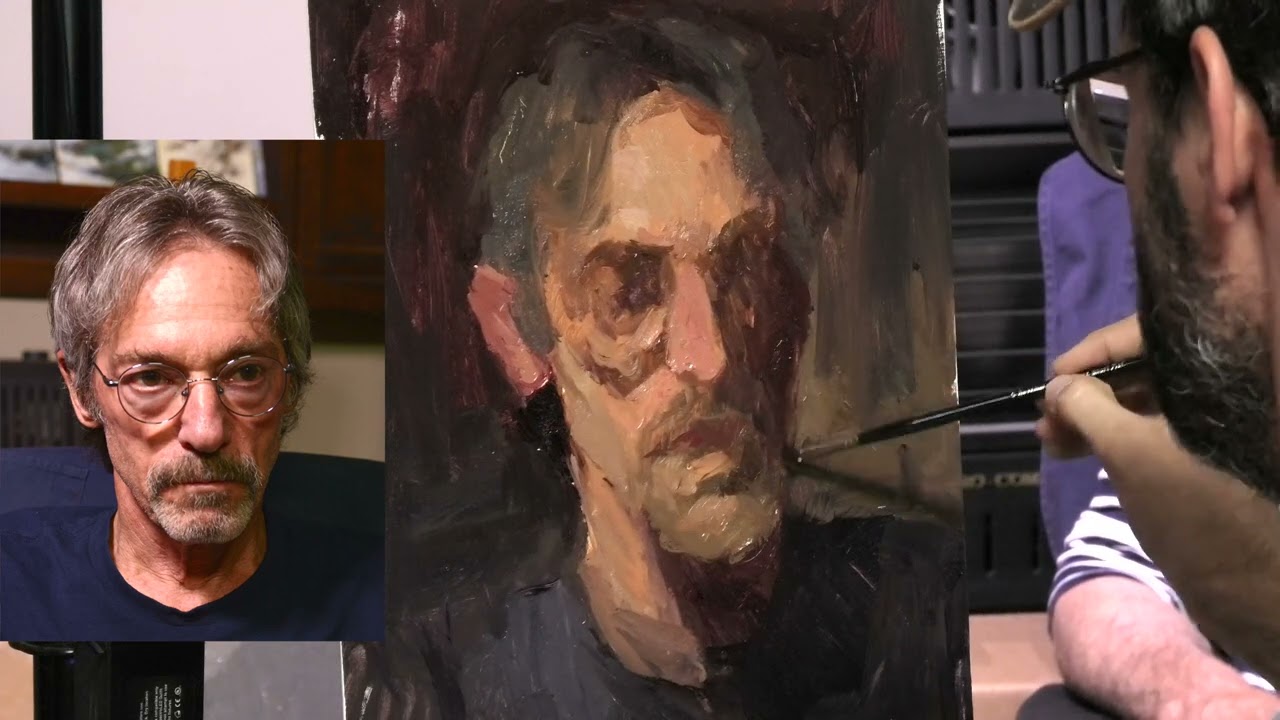 Scott Burdick paints Peter Nichols
